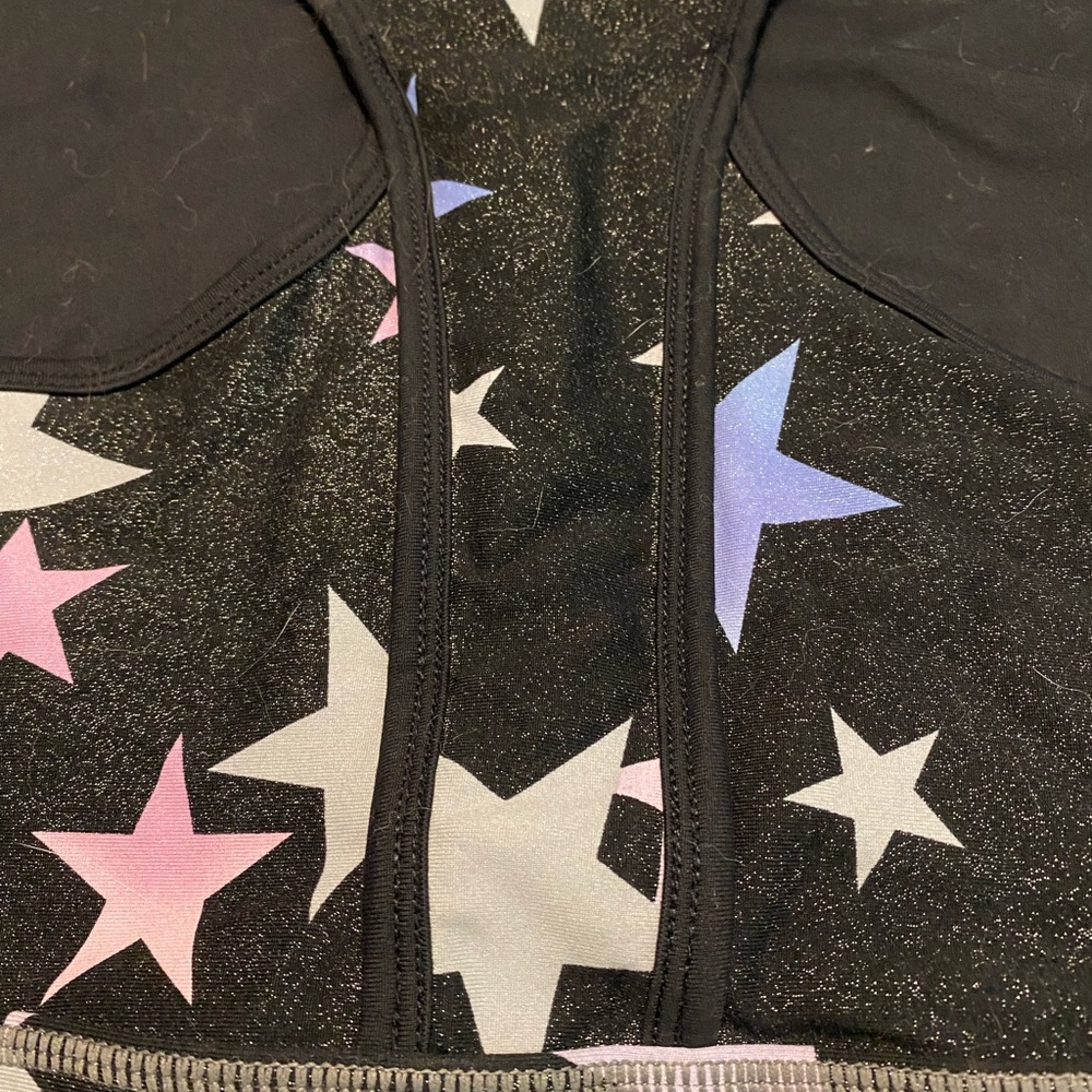 Torrid Zip Front Longline Low-Impact Sports Bra Size 3 Grey Shine Star Core Yoga - Picture 10 of 15